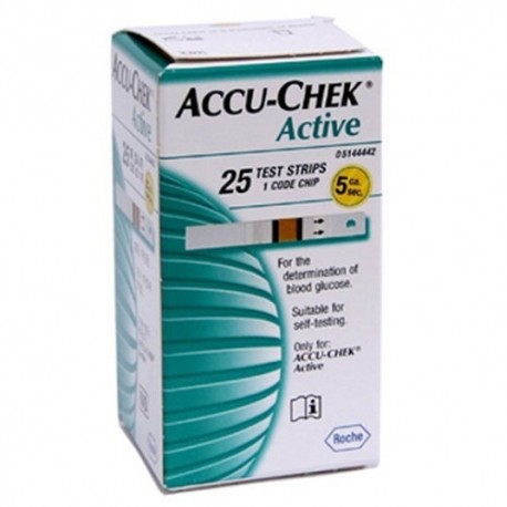 Accu chek active test strips 50 Bandelettes