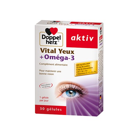 Aktiv vital yeux+oméga-3 30 Gélules