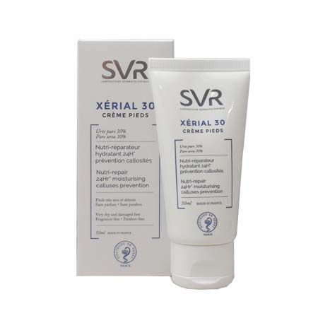 Svr xérial 30 crème pieds svr 50 ML