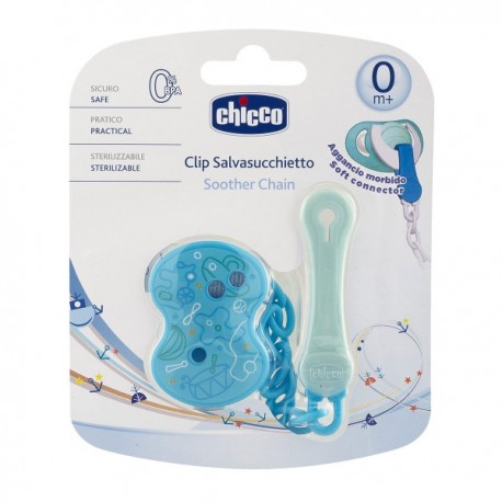 Chicco attache sucette clip avec chaîne