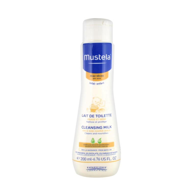 Mustela bebe lait de toilette flacon 200 ML