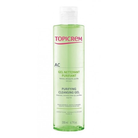 Topicrem ac gel nettoyant purifiant 200 ML