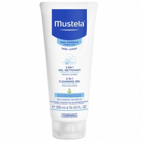 Mustela 2 en 1 gel nettoyant 200 ML